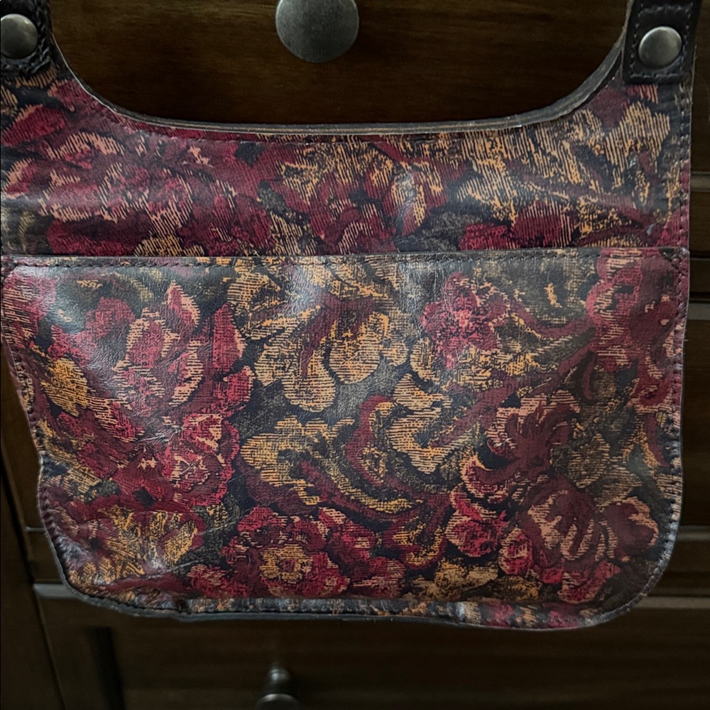 Floral Patterned Patricia Nash Leather Shoulder Bag - Picture 2 of 7